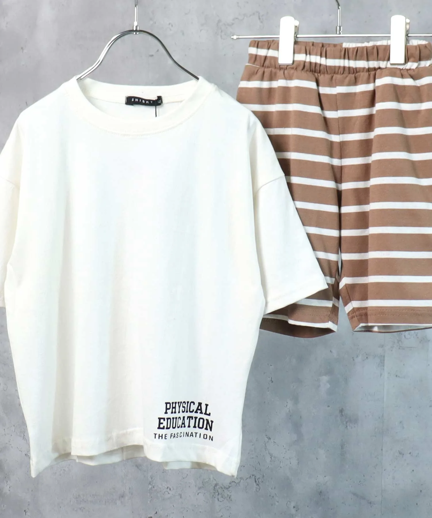 Детский комплект: футболка с коротким рукавом и шорты THE CASUAL белый