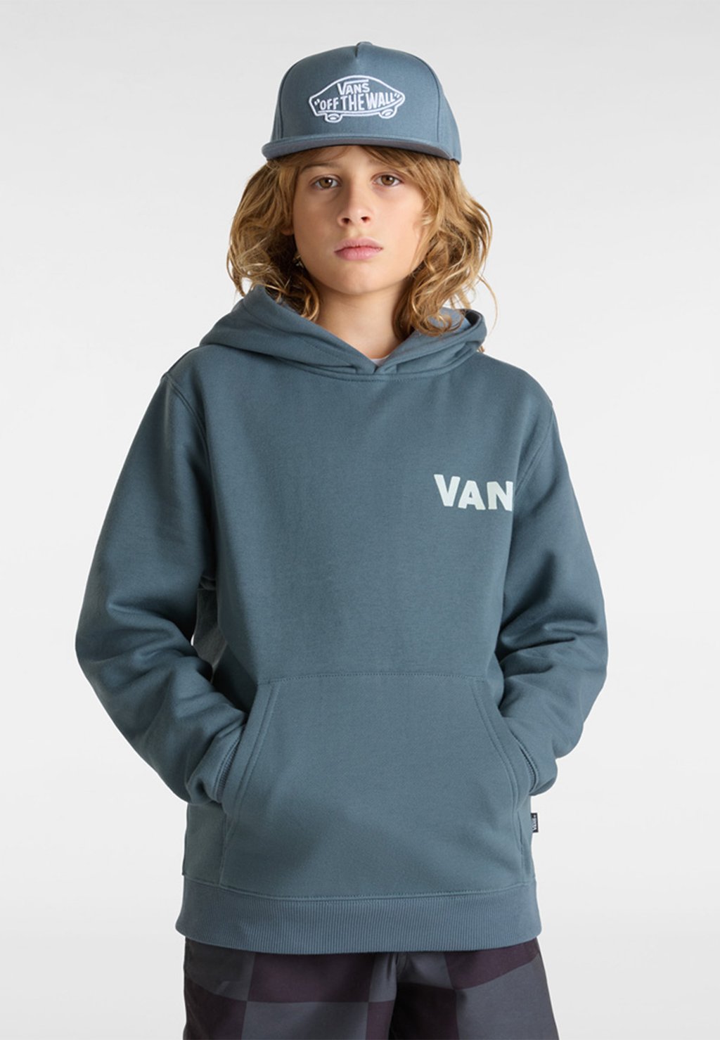 

Толстовка HEADWAVES LOOSE FIT HOODIE con cappuccio Vans, светло-голубой