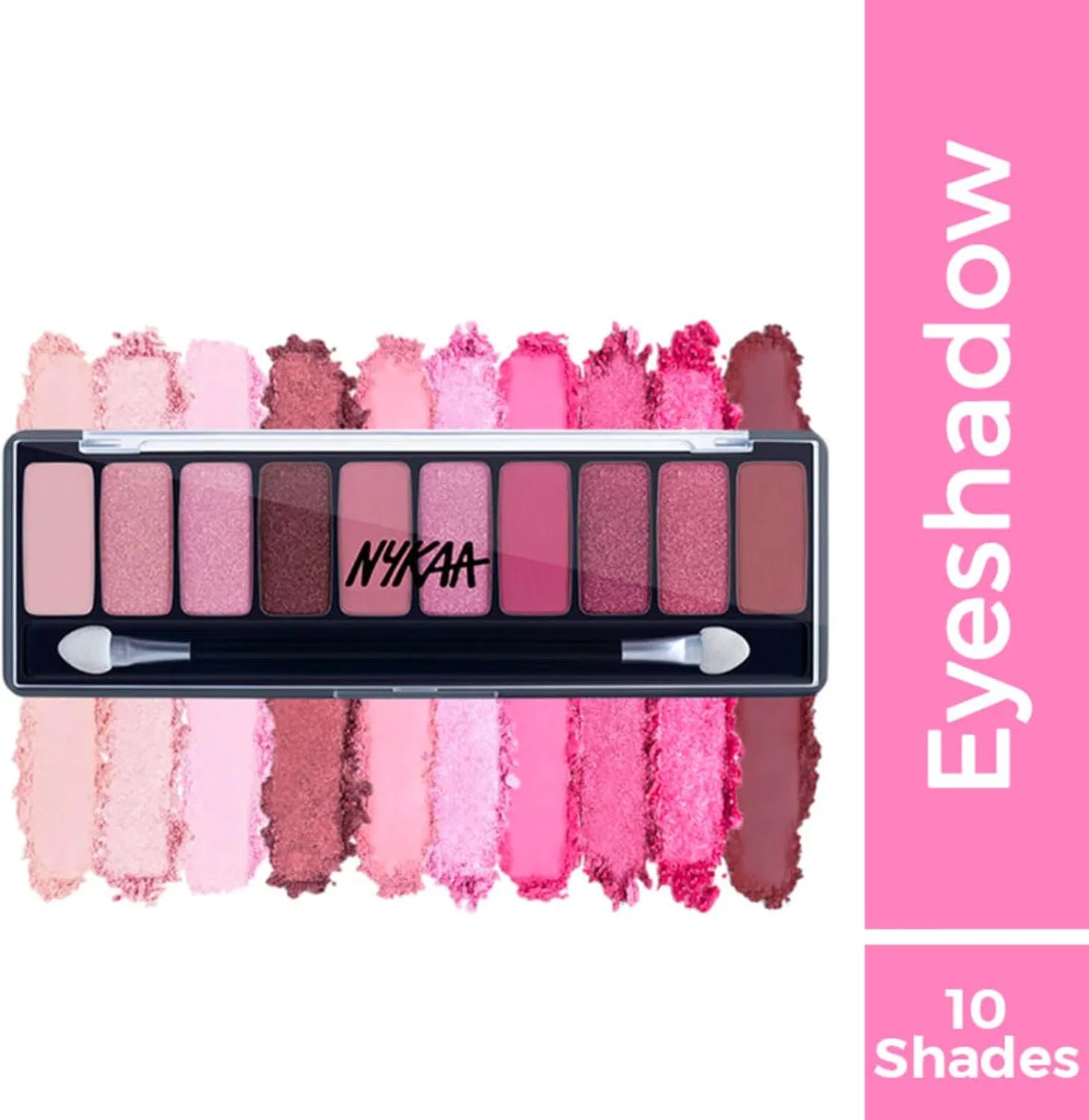 Палетка теней для век 10-в-1 Fantasy Nykaa Cosmetics 1 шт., интенсивный цвет — фото 2
