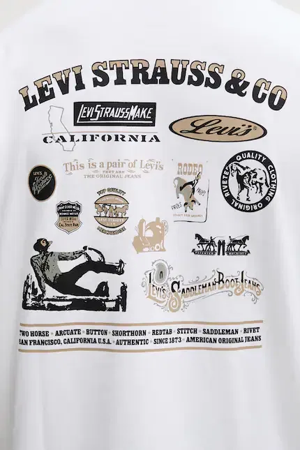 Футболка с принтом WW GR x WORKWEAR Levi's, белый — фото 4