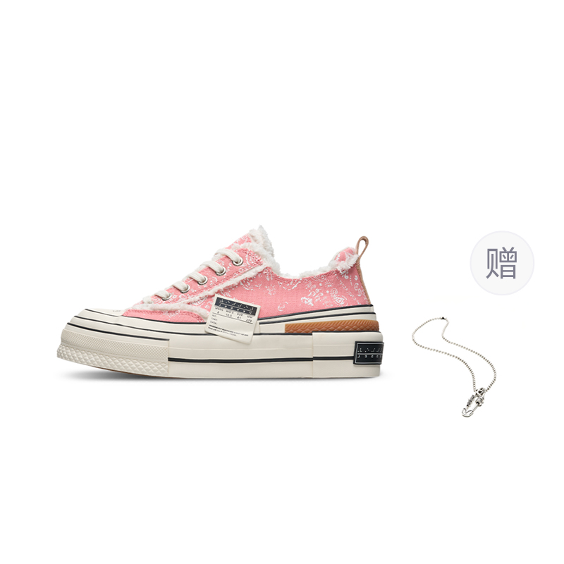 XVESSEL VESSEL Лоу-топы из канвы унисекс розовый личи, цвет Pink Litchi — фото 2