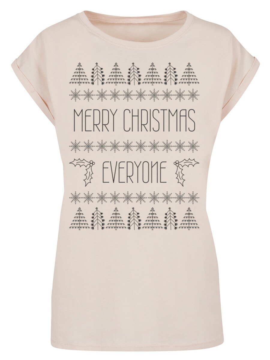 

Рубашка F4NT4STIC Merry Christmas Everyone, песочный