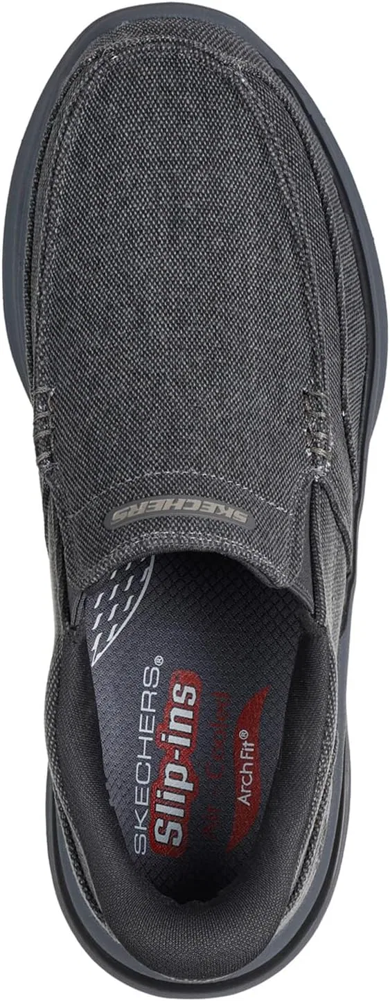 Мужские мокасины Skechers Arch Fit Superior Talbert, Char Anthracite — фото 4