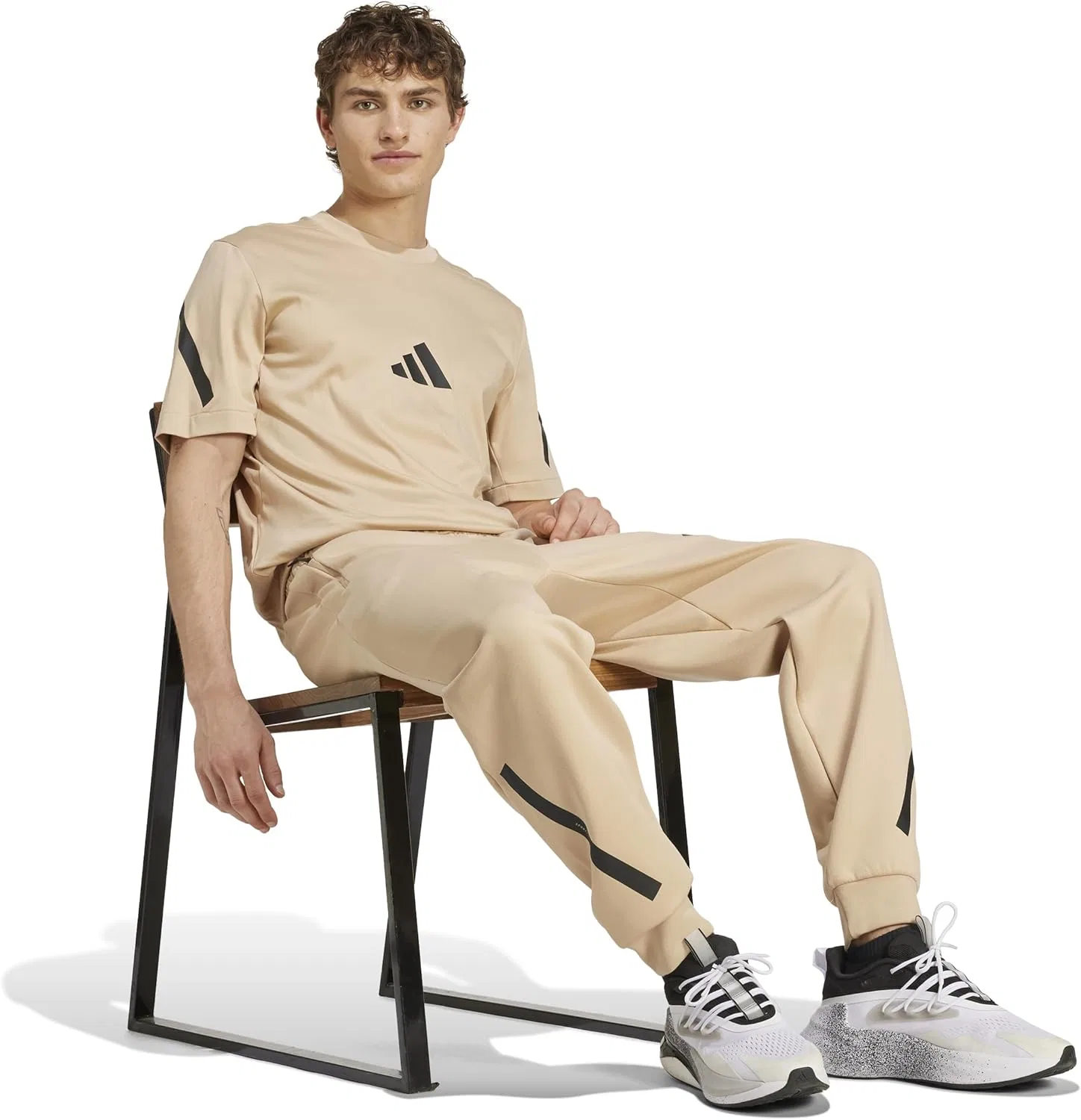 Футболка Adidas Mens Z.n.e, бежевый — фото 2