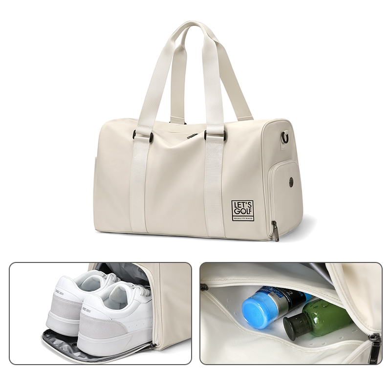 

Сумка для спортзала из ткани Дорожная сумка Большой размер Унисекс Черный/Абрикос GOLF