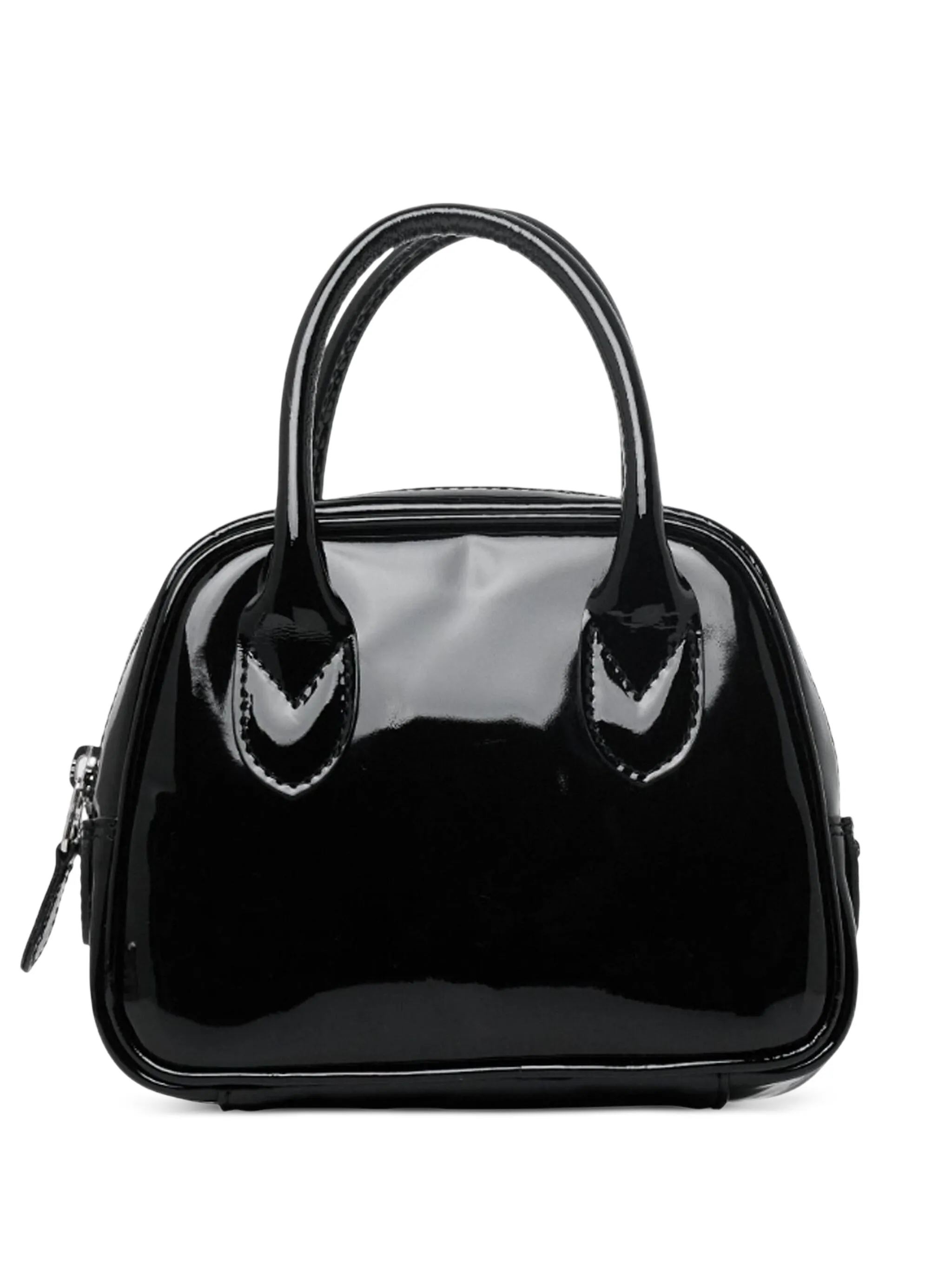 

Лакированная сумка-тоут с верхней ручкой Comme Des Garçons, черный
