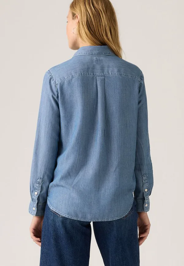 Элейн утилитарная блузка на пуговицах Levi'S, Crushed Berry Tint - Medium Indigo — фото 2