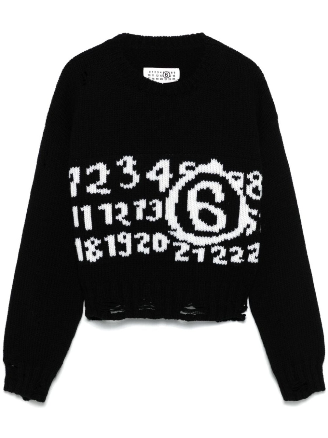 

MM6 Maison Margiela свитер Numeric, черный