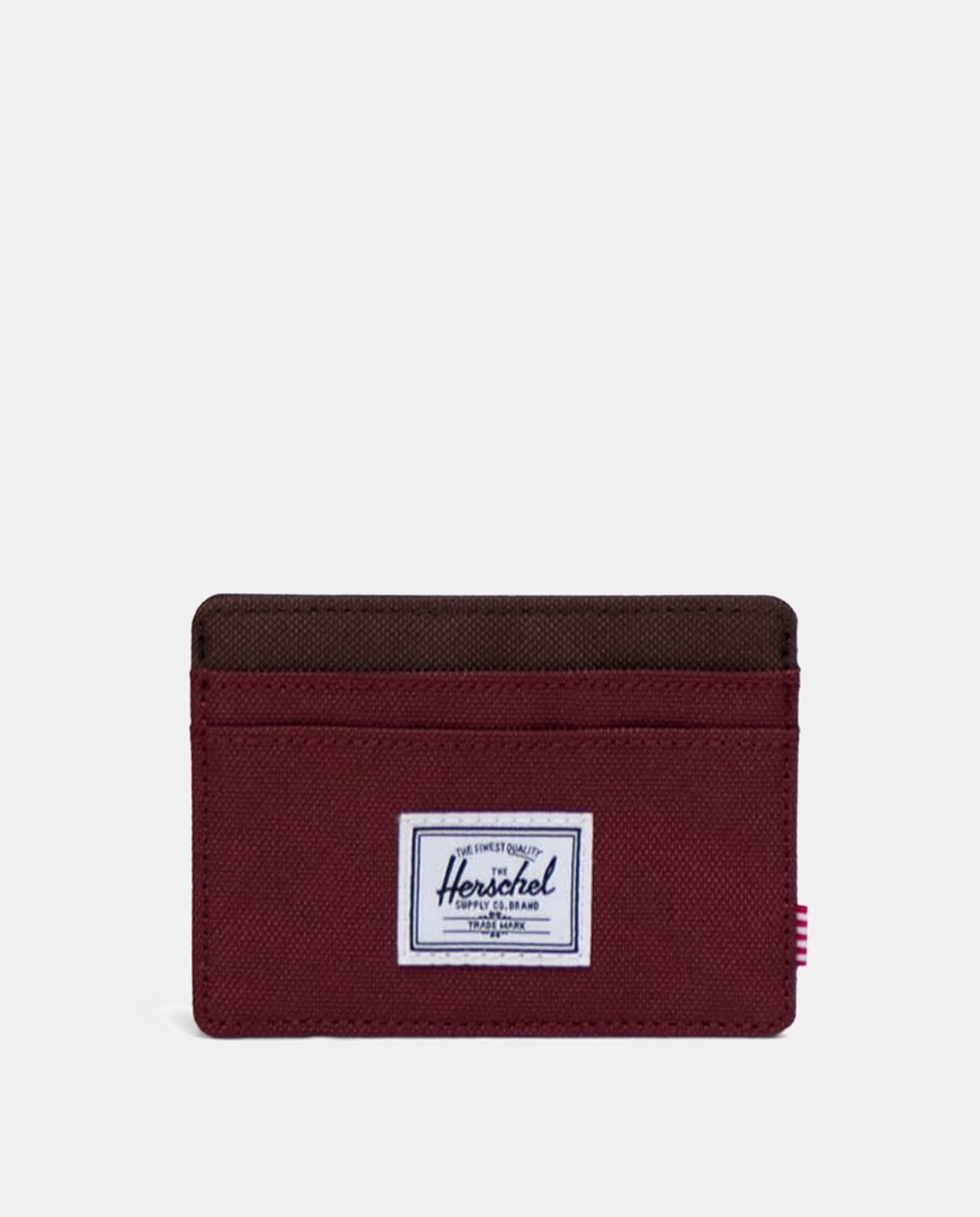 

Визитница Charlie Supply бордового цвета Herschel, гранатовый