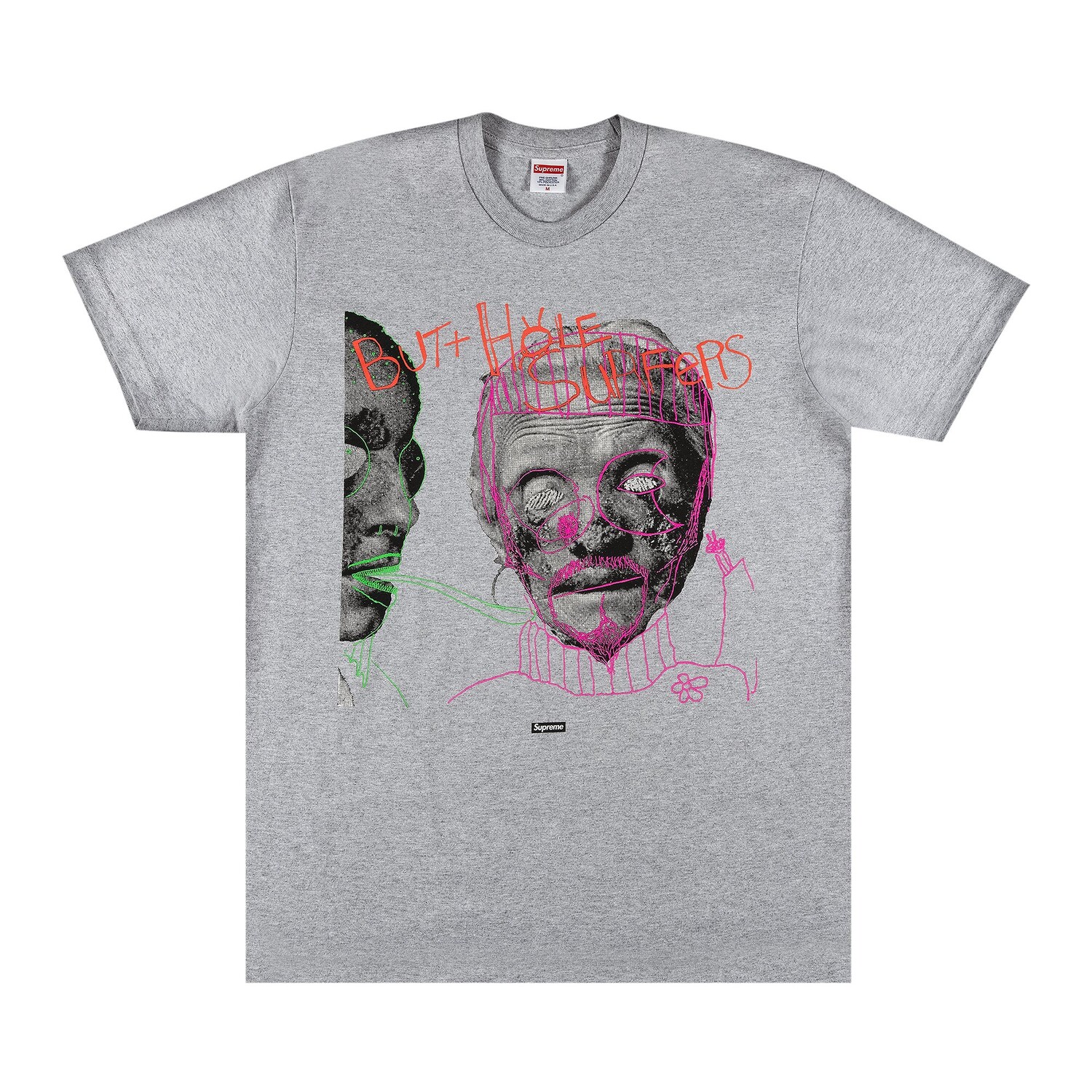 

Футболка Supreme x Butthole Surfers Psychic Heather Grey