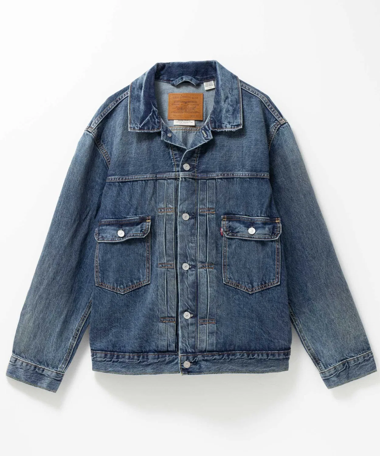 Куртка траккер Levi's Type 2 Selvedge джинсовая синяя