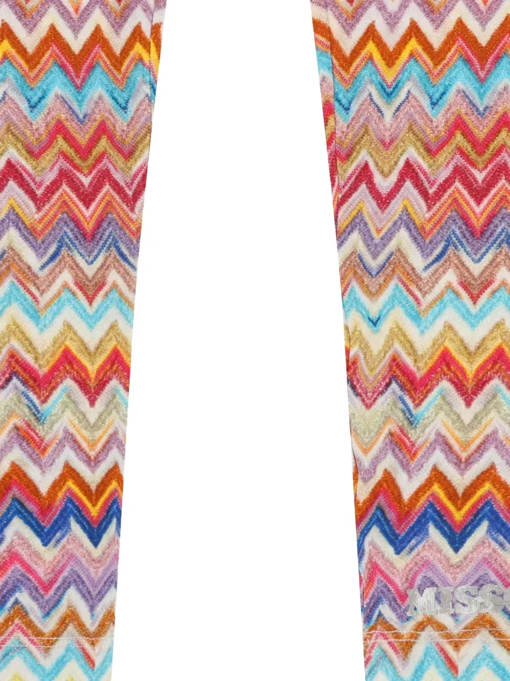 Леггинсы с зигзагообразным рисунком Missoni Kids, красный — фото 3