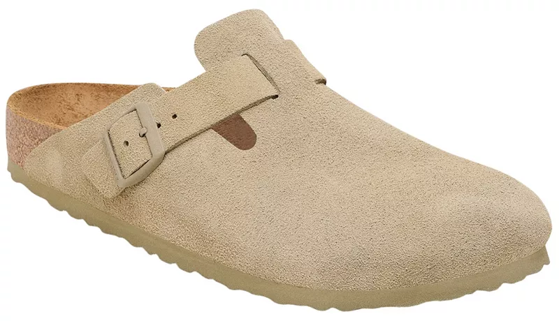 

Мужские сабо Birkenstock Boston с мягкой стелькой, цвет Faded Khaki