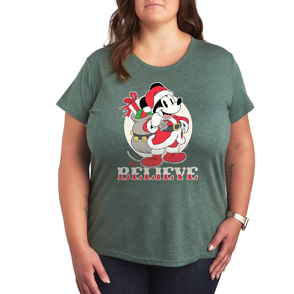 

Футболка Disney's Mickey Mouse Plus Believe с рисунком, цвет Heather Green
