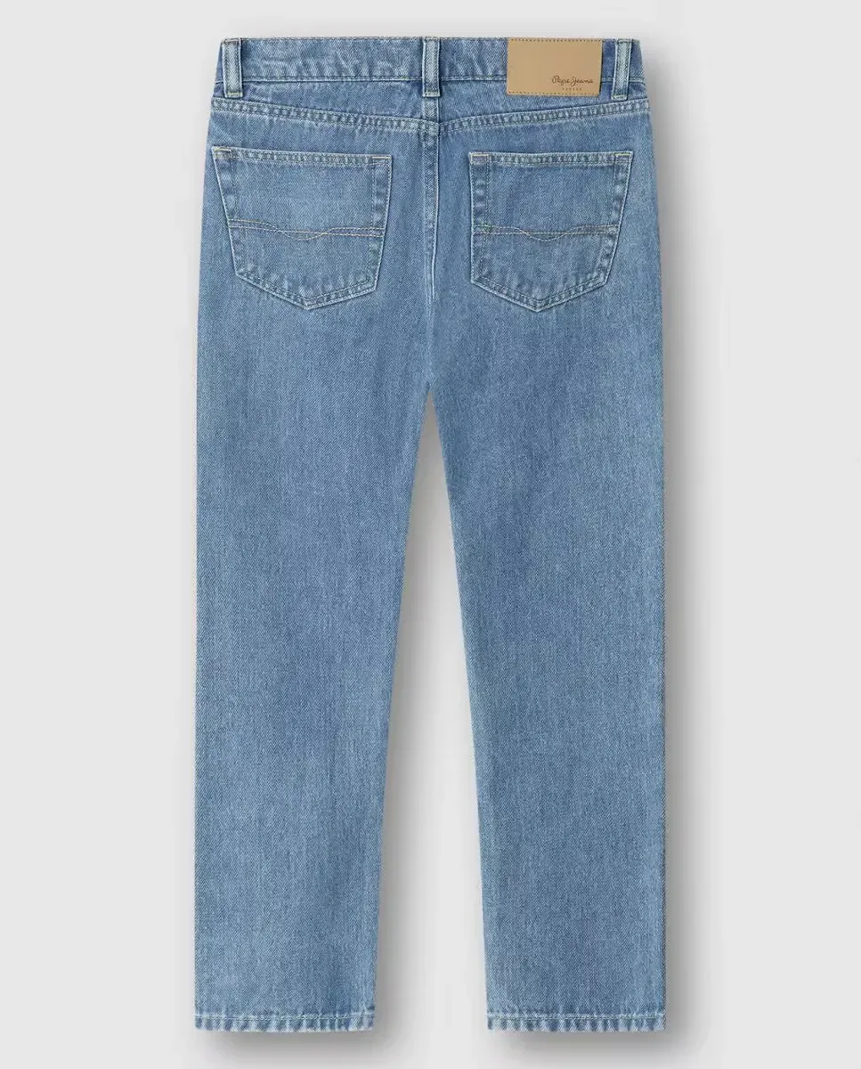 Прямые джинсы Myron для мальчика Pepe Jeans, синий — фото 2