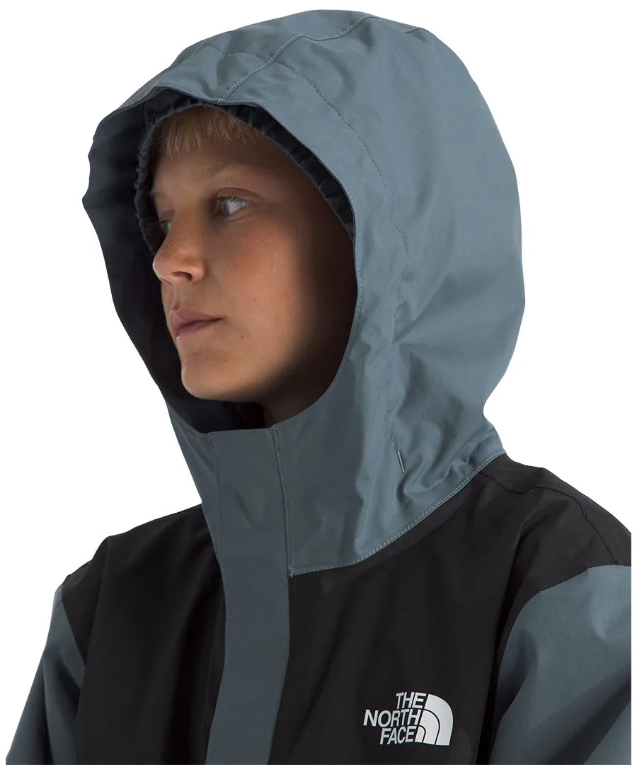 Детская дождевая куртка Antora с капюшоном (для мальчиков 6-16 лет) The North Face, granite серый — фото 4
