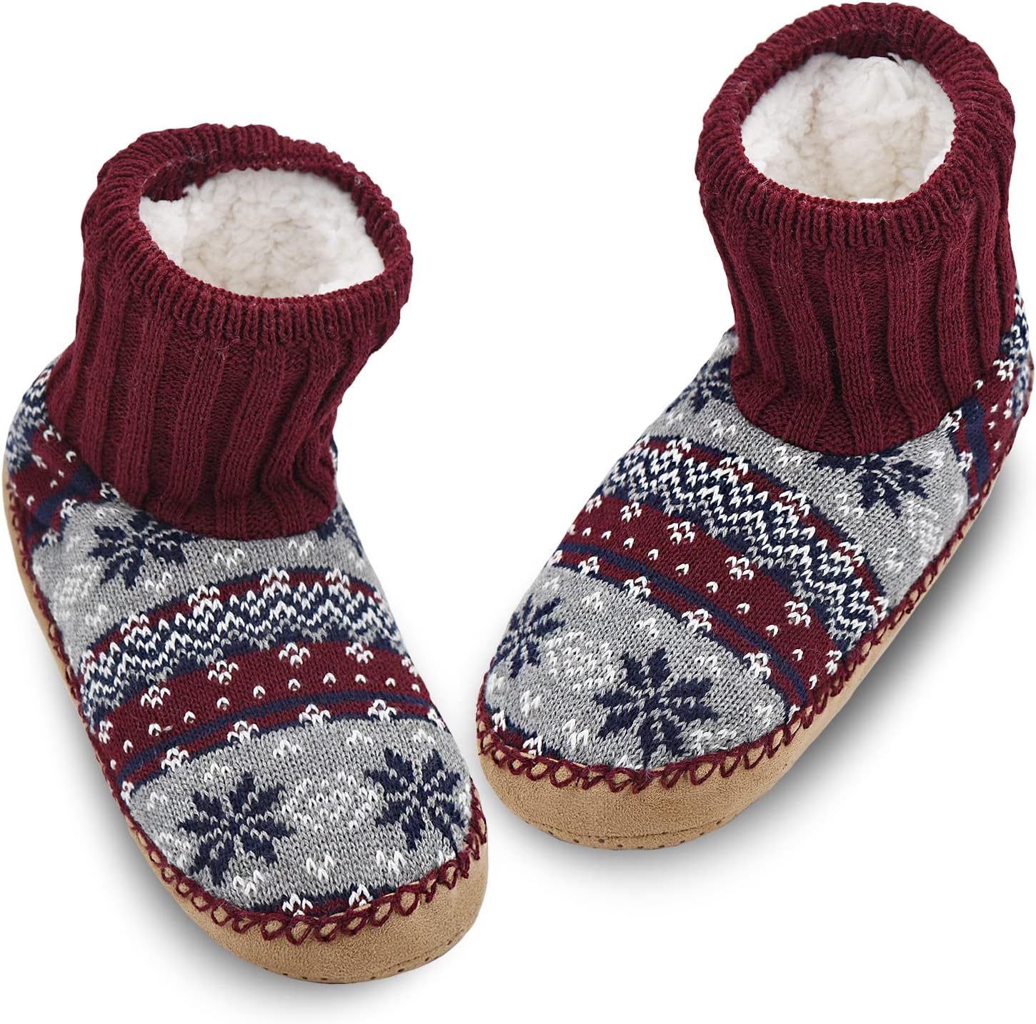 

Мужские носки-тапочки DICUIRD осенне-зимние для дома с противоскользящей подошвой, фиолетовый