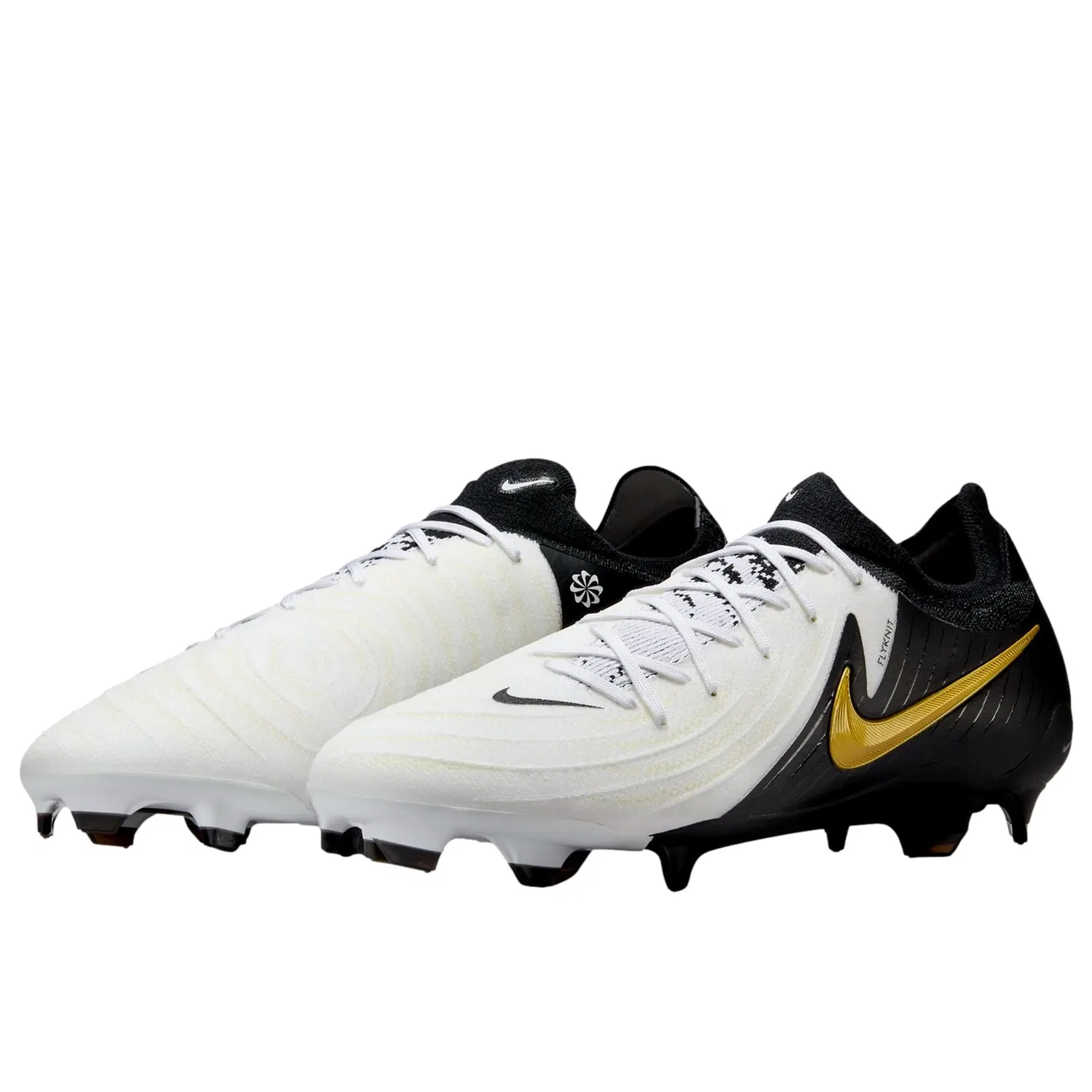 Мужские кроссовки Nike Phantom GX II PRO FG, белые/черные, модель FJ2563-100 — фото 2