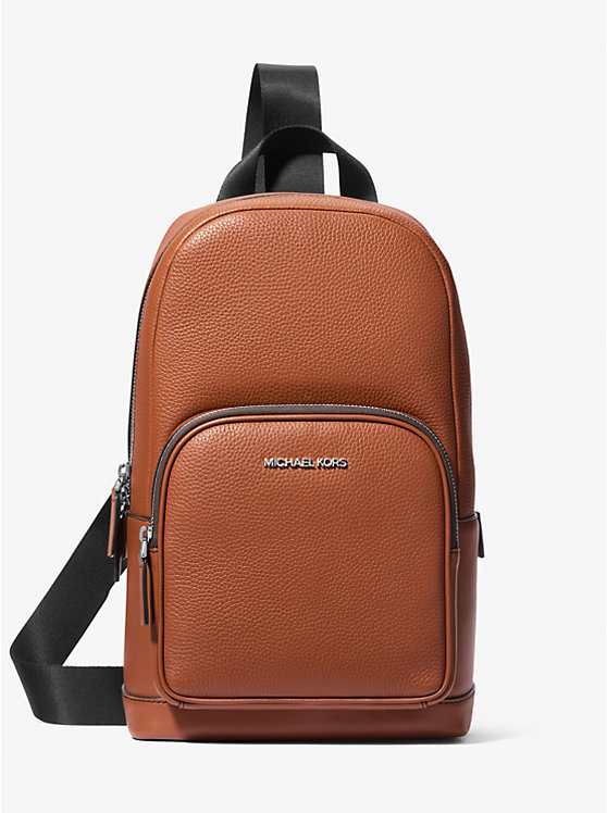 

Сумка-Слинг Cooper из шагреневой кожи Michael Kors, коричневый