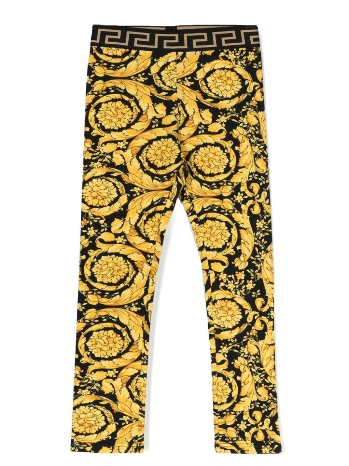 

Versace Kids легинсы с принтом Barocco Kids, желтый