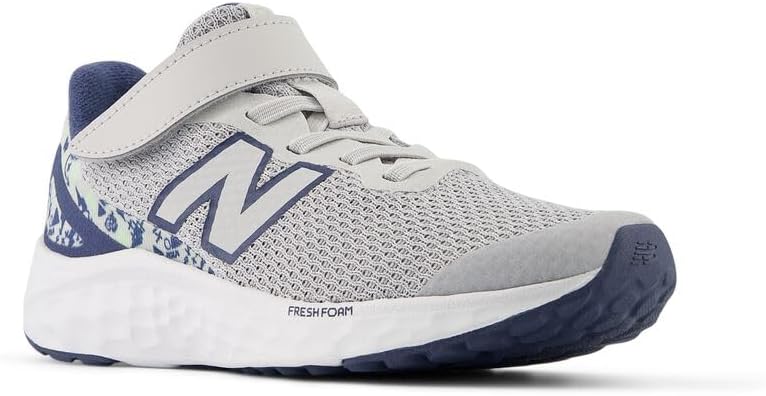 Кроссовки для бега New Balance Girls' Fresh Foam Arishi V4, серый — фото 4