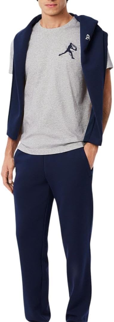 Футболка Lacoste Mens Sport Tennis X Novak Djokovic Pack, теннисная, синий/серебряный — фото 4