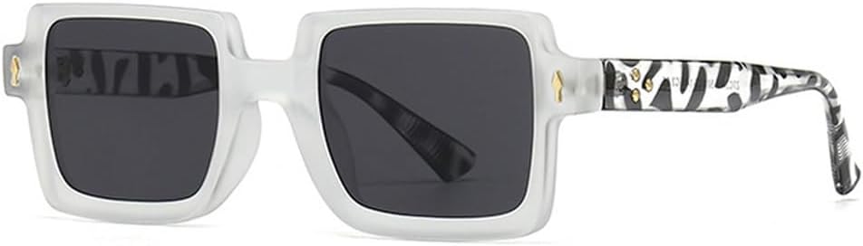 

Мужские солнцезащитные очки Retro Rivets с градиентным переходом цвета и защитой от УФ-излучения UV400; женские солнцезащитные очки цвета шампанского TKKTLLT, Transparent Grey