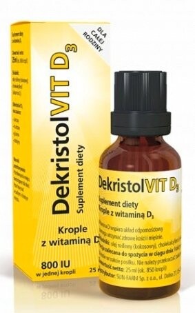 

DekristolVit D3, капли с витамином Д3 800 МЕ, 25 мл