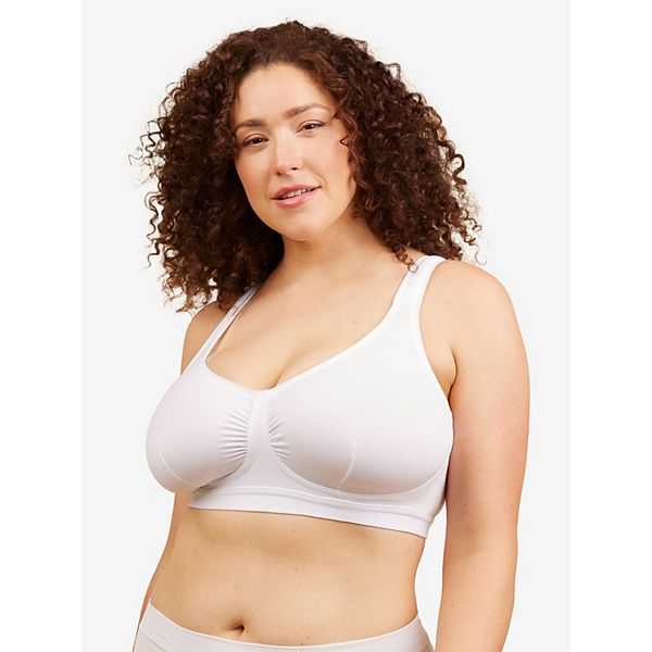 

Бюстгальтер Evie - беспроводной, из хлопка, для комфорта на весь день Leading Lady, White