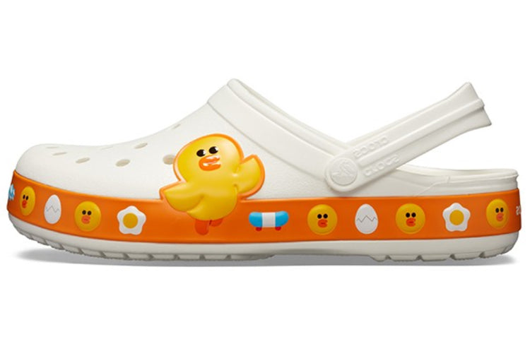 Сандалии Crocs Classic Clog Line Friends Beach White Yellow Unisex Sandals 'White Yellow', желтый — фото 2