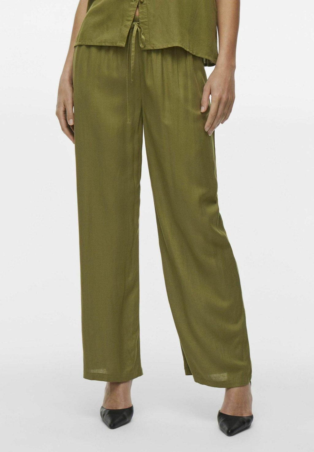 

Брюки LOOSE FIT VILA, оливковый
