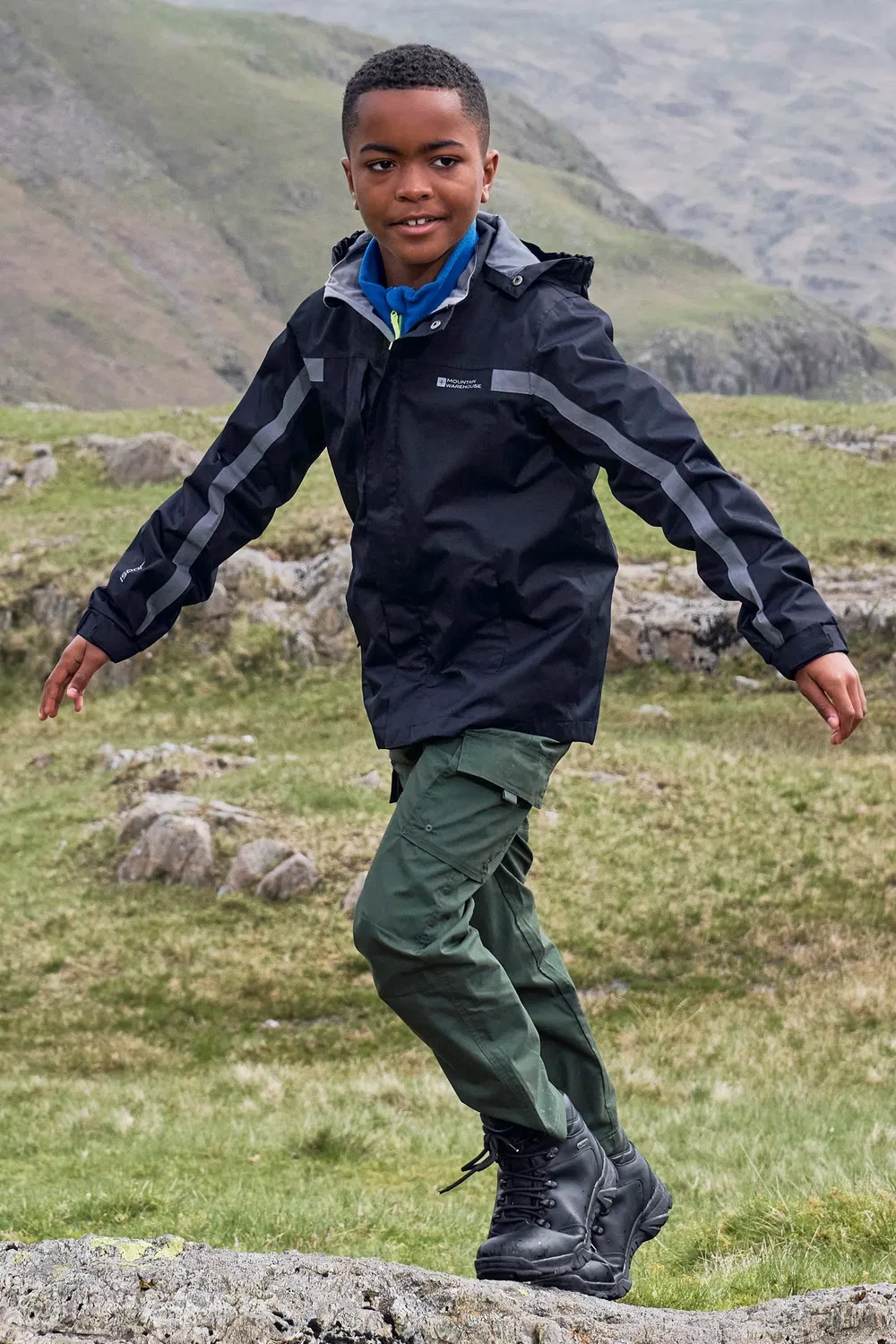 Детская куртка Samson Waterproof Jacket Mountain Warehouse, черный
