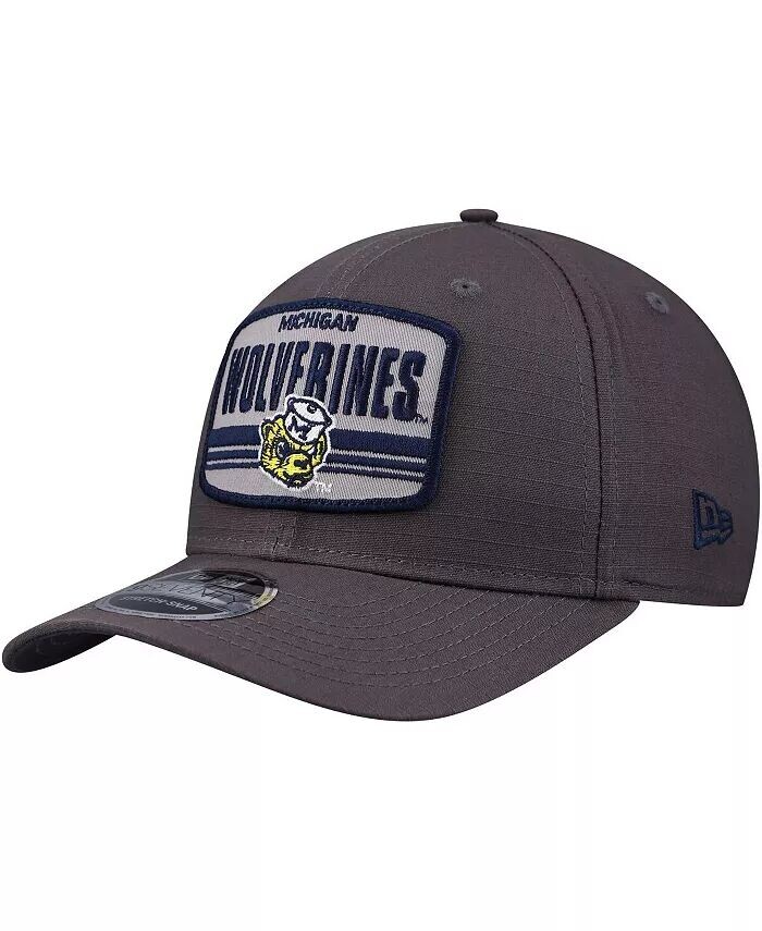 

Мужская угольная регулируемая кепка Michigan Wolverines Team Elevated 9SEVENTY New Era, серый