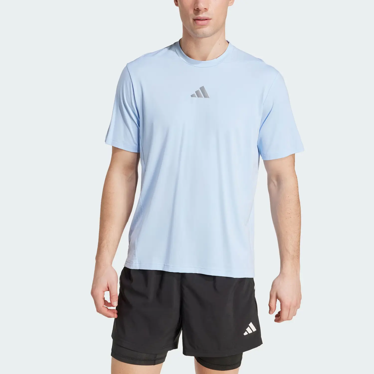 Футболка Climacool SS25 мужская Adidas, синий — фото 3