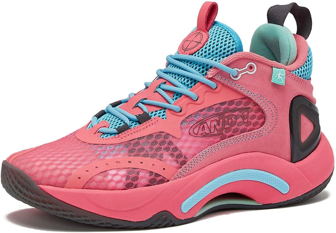 

Баскетбольные кроссовки AND1 для женщин и мужчин, высокие баскетбольные кроссовки для мужчин - женские баскетбольные кроссовки размером с 6 по 16, зеленый/розовый/светло-зеленый/светло-розовый