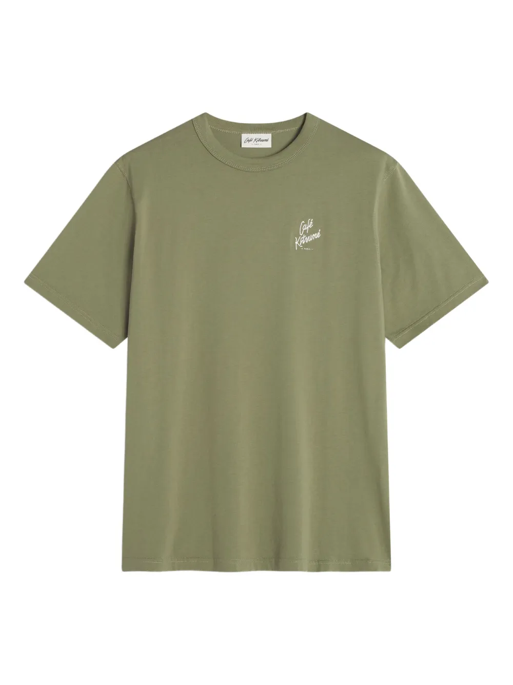 

Футболка с вышитым логотипом CAFÉ KITSUNÉ, зеленый
