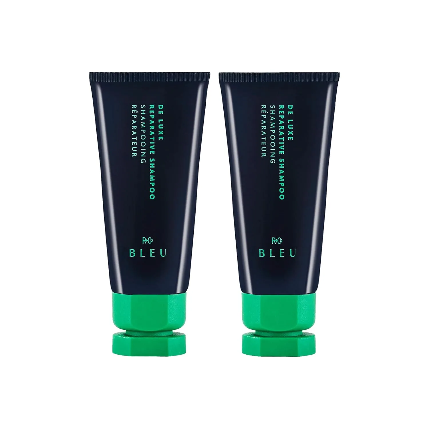 Мини-шампунь R+Co BLEU De Luxe Reparative | Увлажняет + Укрепляет + Придает блеск | Веганский, экологичный и не тестируется на животных | 30 г 56.70 г (.)