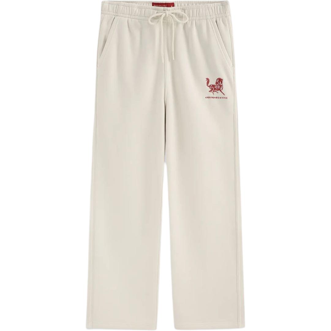 

Вязаные спортивные штаны для мужчин Abercrombie＆Fitch, бежевый