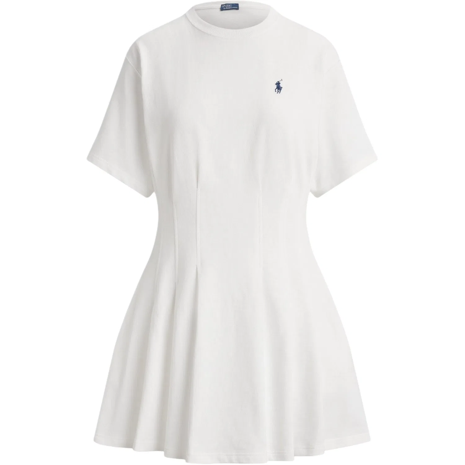 Платье короткое с коротким рукавом Polo Ralph Lauren белое