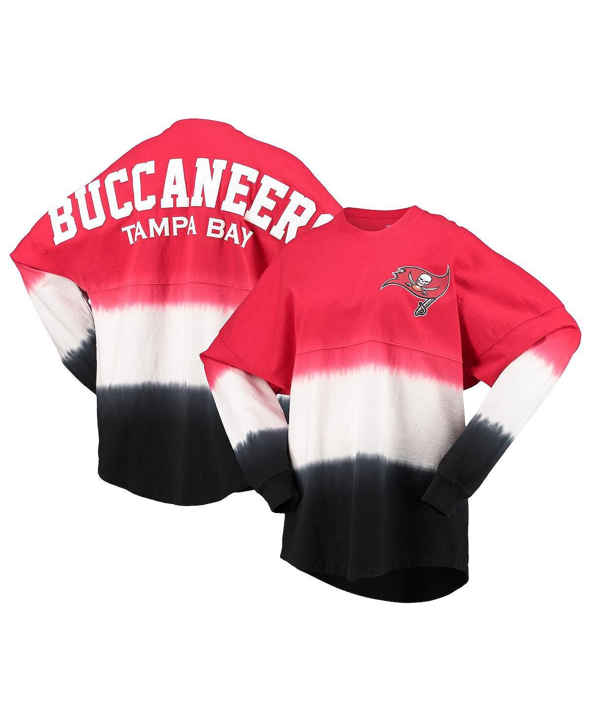 

Женская красно-черная футболка с логотипом Tampa Bay Buccaneers с длинным рукавом и омбре Fanatics, Черный, Женская красно-черная футболка с логотипом Tampa Bay Buccaneers с длинным рукавом и омбре Fanatics