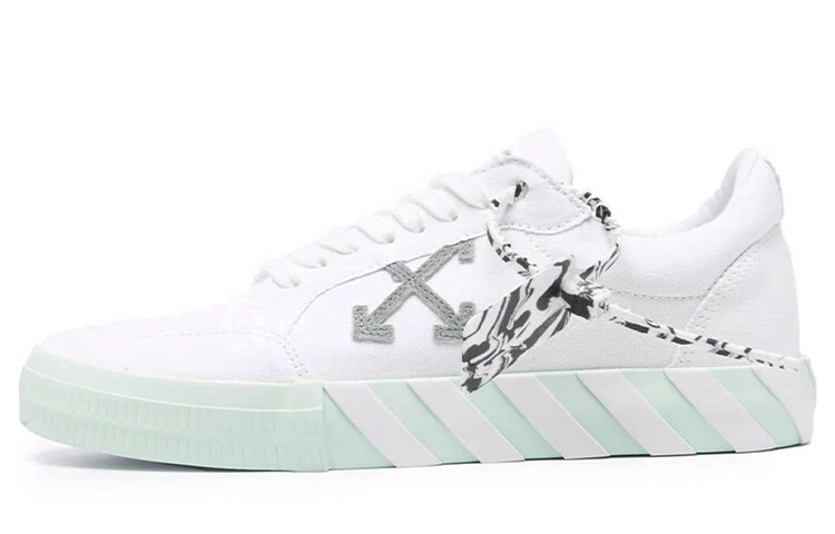 Кроссовки мужские Off-White Vulc Low Eco, белый / мятно - зеленый