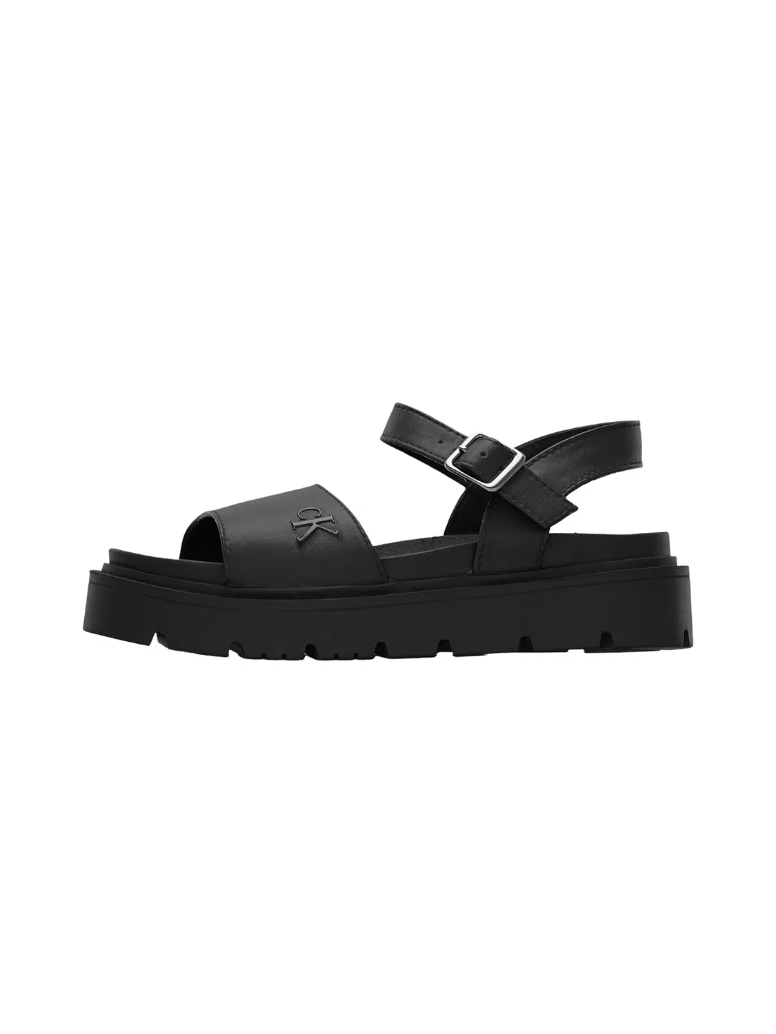 Джинсовые сандалии Calvin Klein Jeans NINA черного цвета