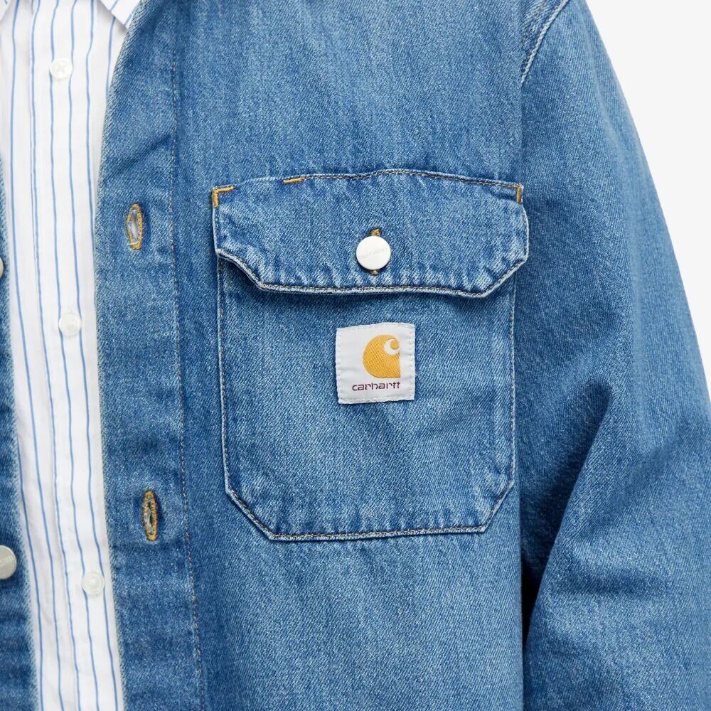 

Carhartt WIP Джинсовая куртка-рубашка Harvey, синий
