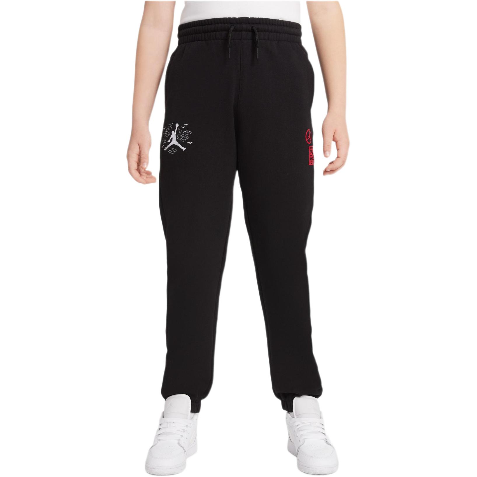 

Вязаные спортивные штаны черные детские Jordan