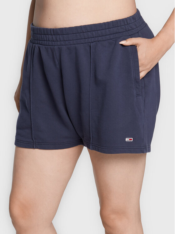 

Спортивные шорты свободного кроя Tommy Jeans Curve, синий