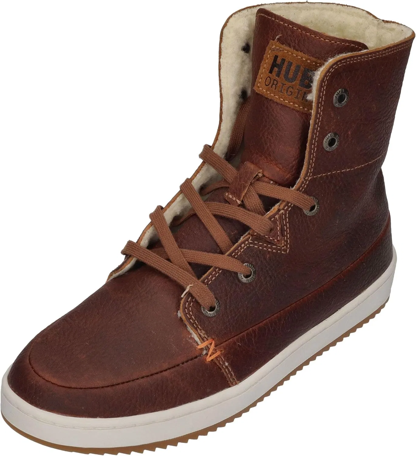 Кроссовки Hub Chess 2.0 L30 Merlins Leather Cognac Off White Dark Gum