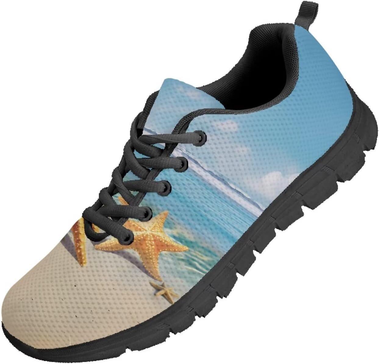 

Мужские теннисные кроссовки Funnydude Funny Print, повседневные комфортные легкие дышащие сетчатые кроссовки, Starfish