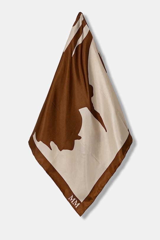 

Шелковый шарф FAUST Mm, бежевый