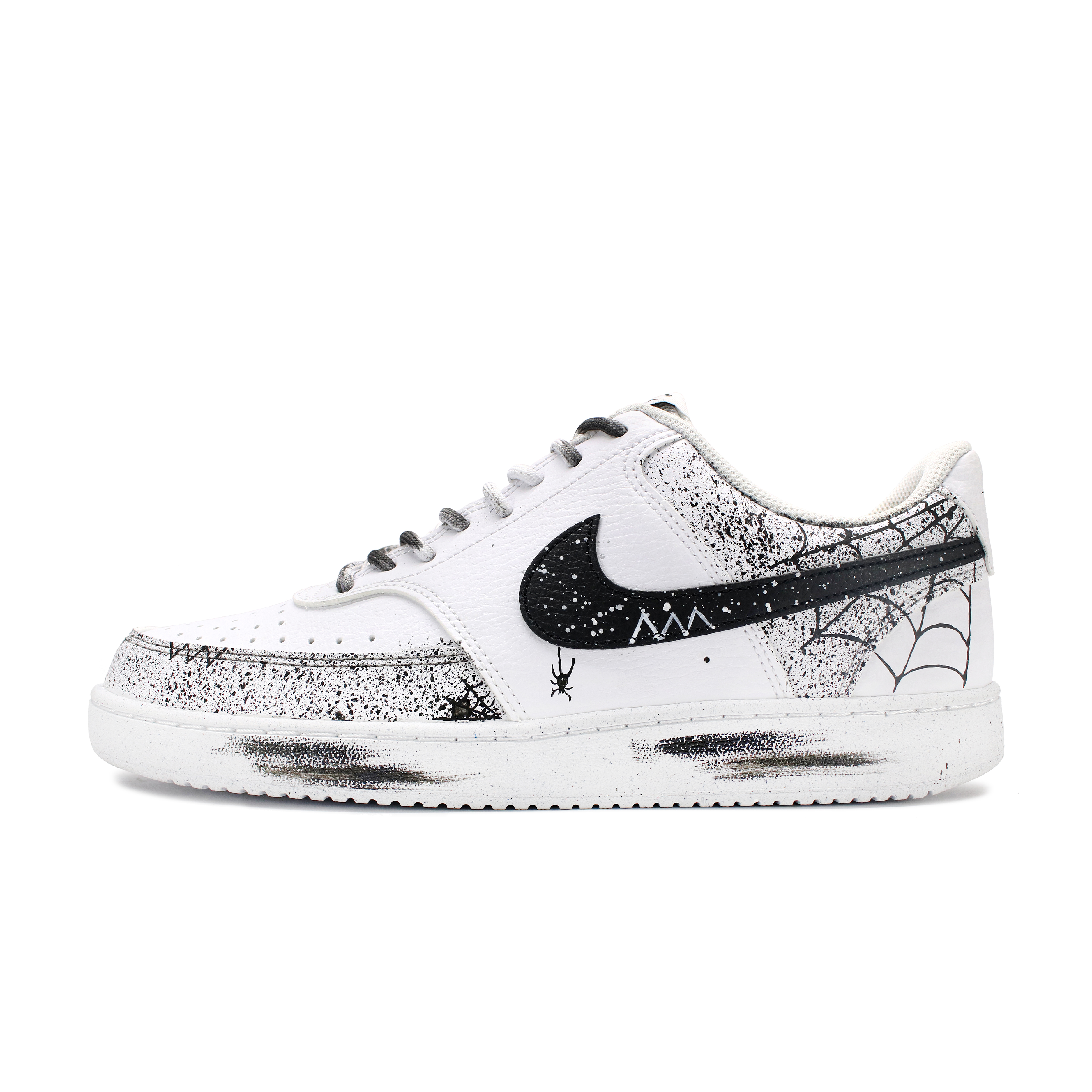 

Nike Кроссовки Court Vision 1 с низким верхом, противоскользящие, износостойкие, мужские, черно-белые
