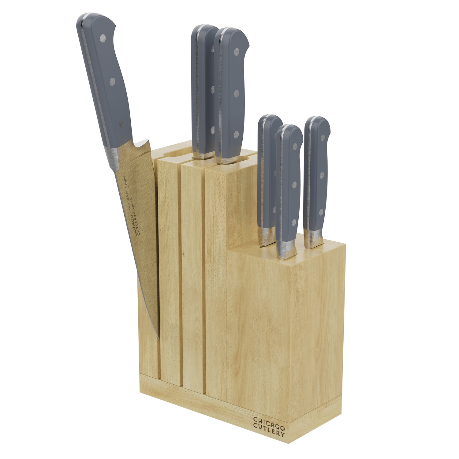 

Набор кухонных ножей Chicago Cutlery Halsted 7 предметов, серый